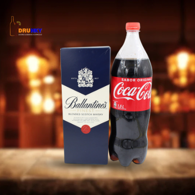 Promo Ballantine 750cc + Bebida 1.5 + Hielo