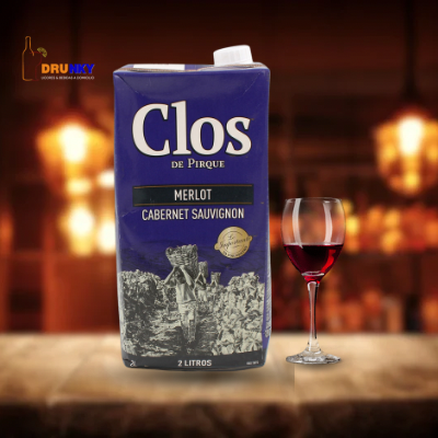 Vino Clos de Pirque Merlot 2 Lts. Tetra