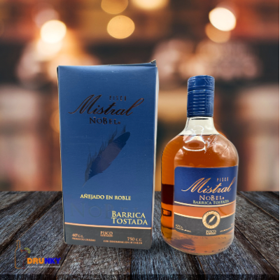 Pisco Mistral Nobel Barrica Tostada 750cc